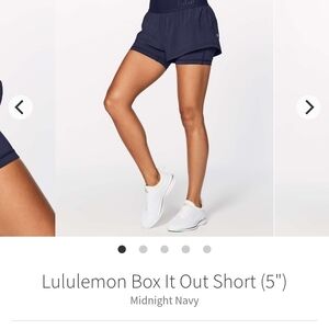 lululemon athletica Women's Midnight Navy Box It Out Shorts